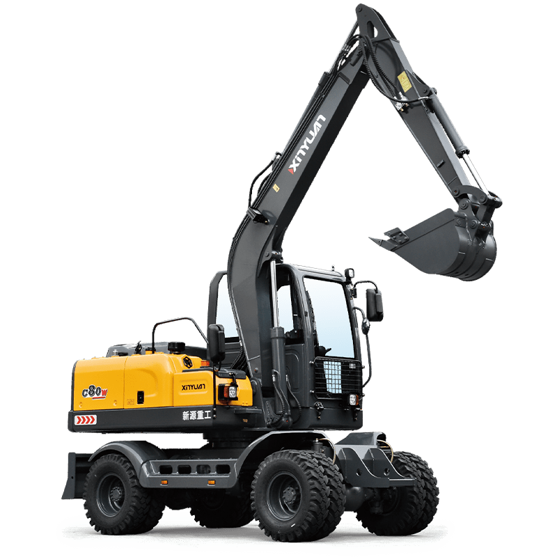 Máy Xúc Đào Bánh Lốp XINYUAN XYC80W